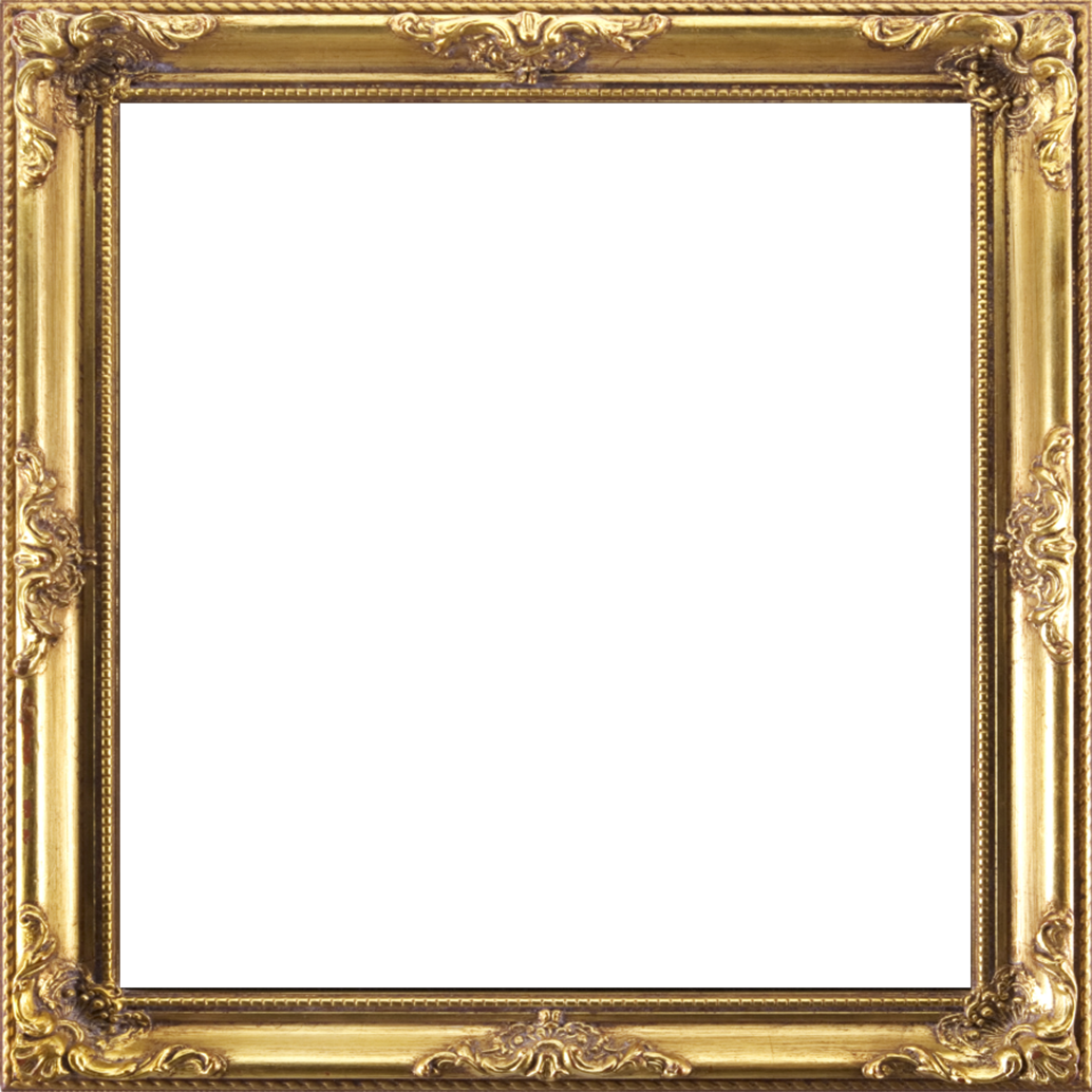 Golden picture frame